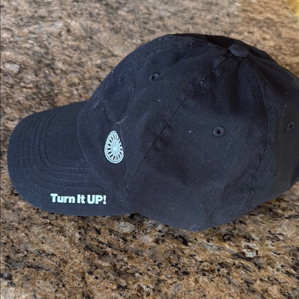 SOUL CYCLE TURN IT UP! Black Baseball Cap. Adjustable back. Unisex